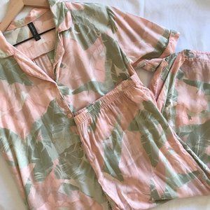 Ambrielle Sleepwear 2 Piece Pajama Set